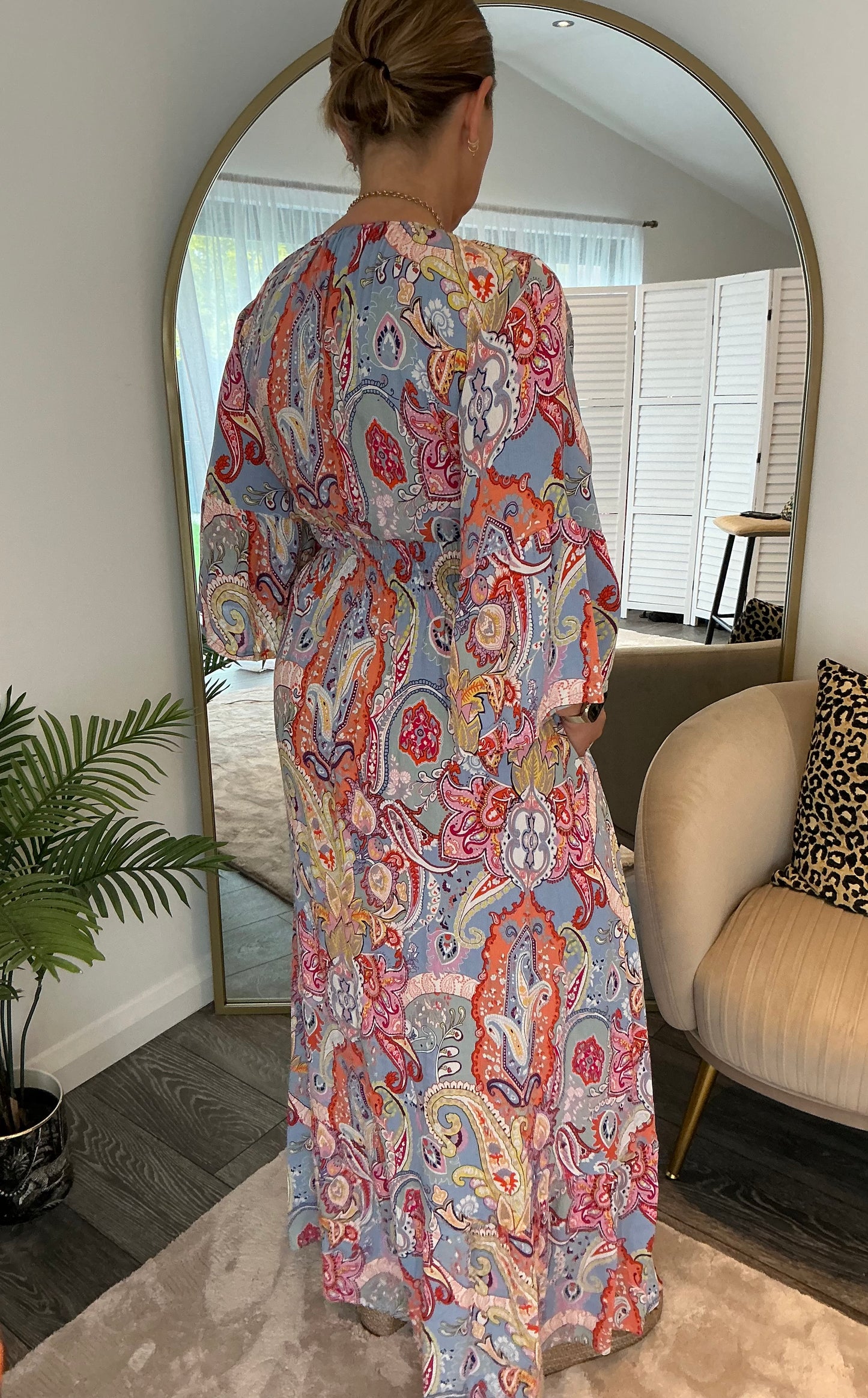 Blue “Freya” Maxi Dress