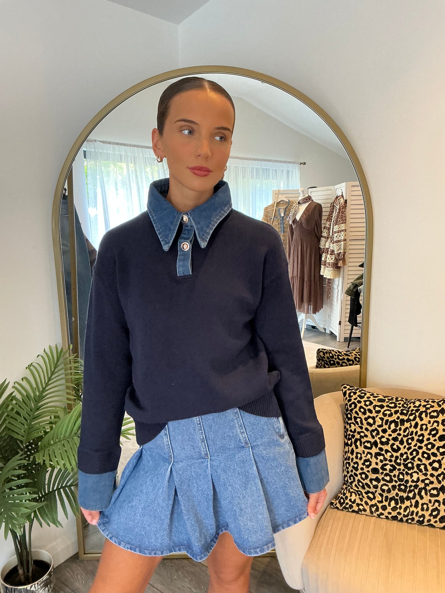 Navy “Skye” 2 in 1 Jumper