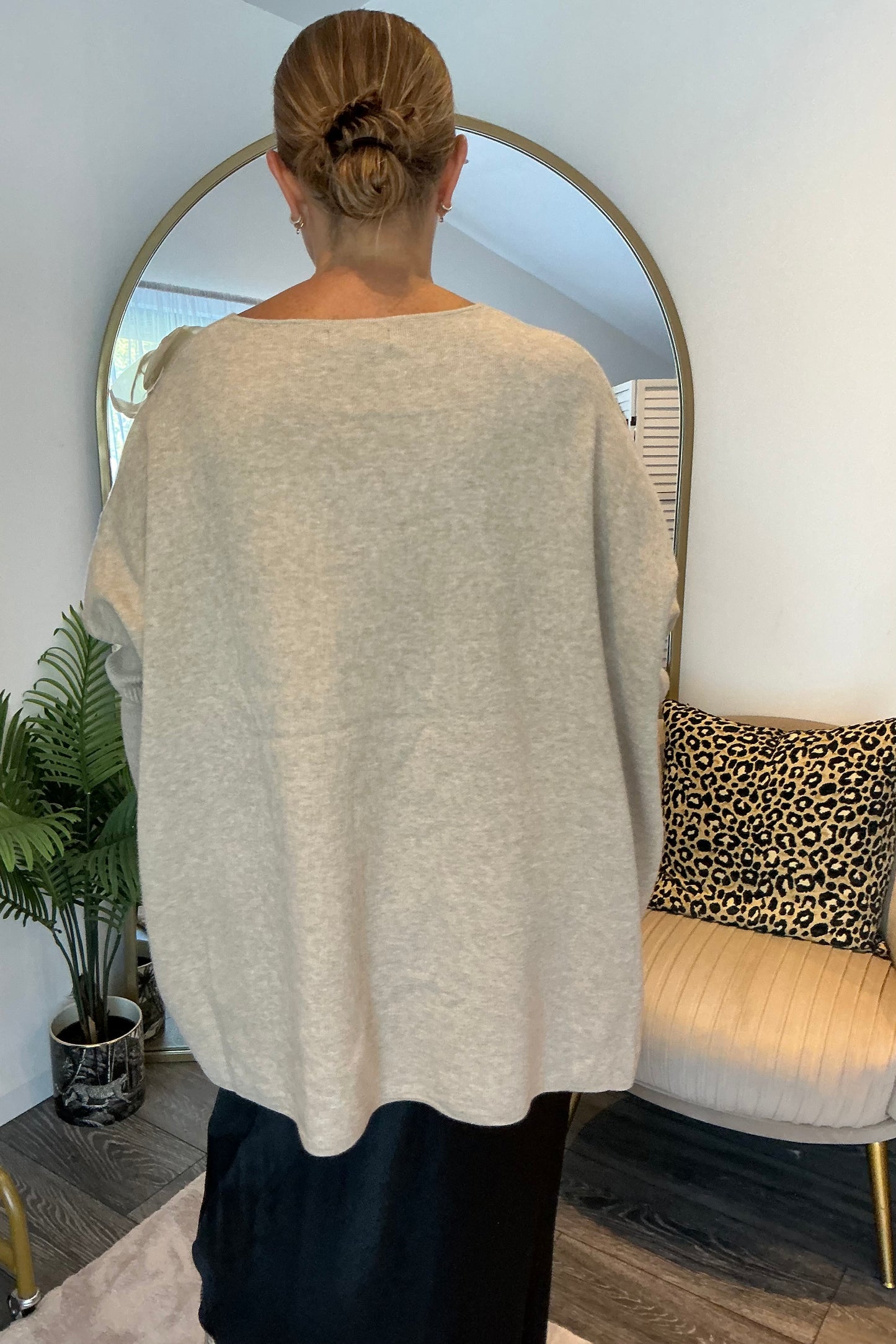 Stone “ Immogen” Ruffle Trim Jumper