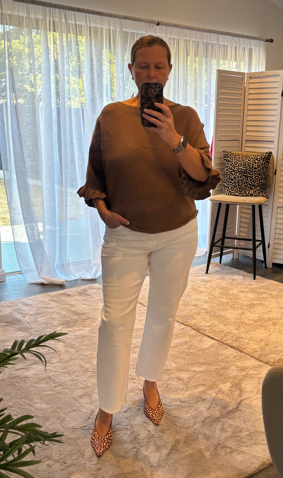 “Gabby” Frill Sleeve Jumper