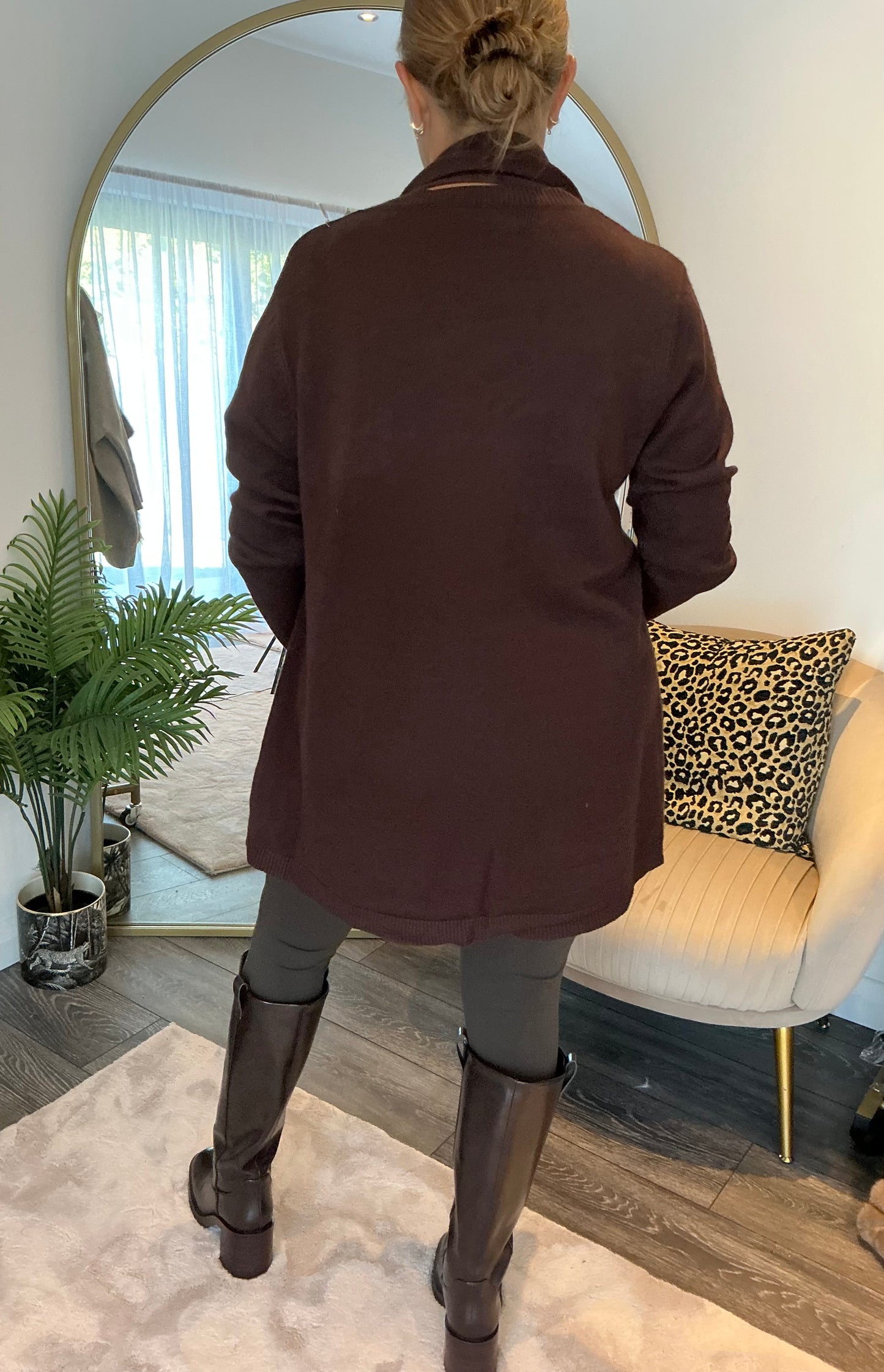 Brown “Heather” Jumper & Scarf