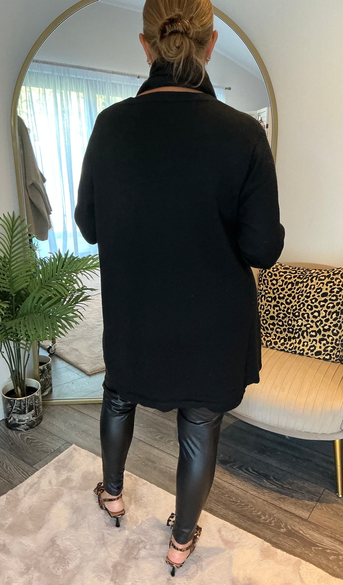 Black “Heather” Jumper & Scarf