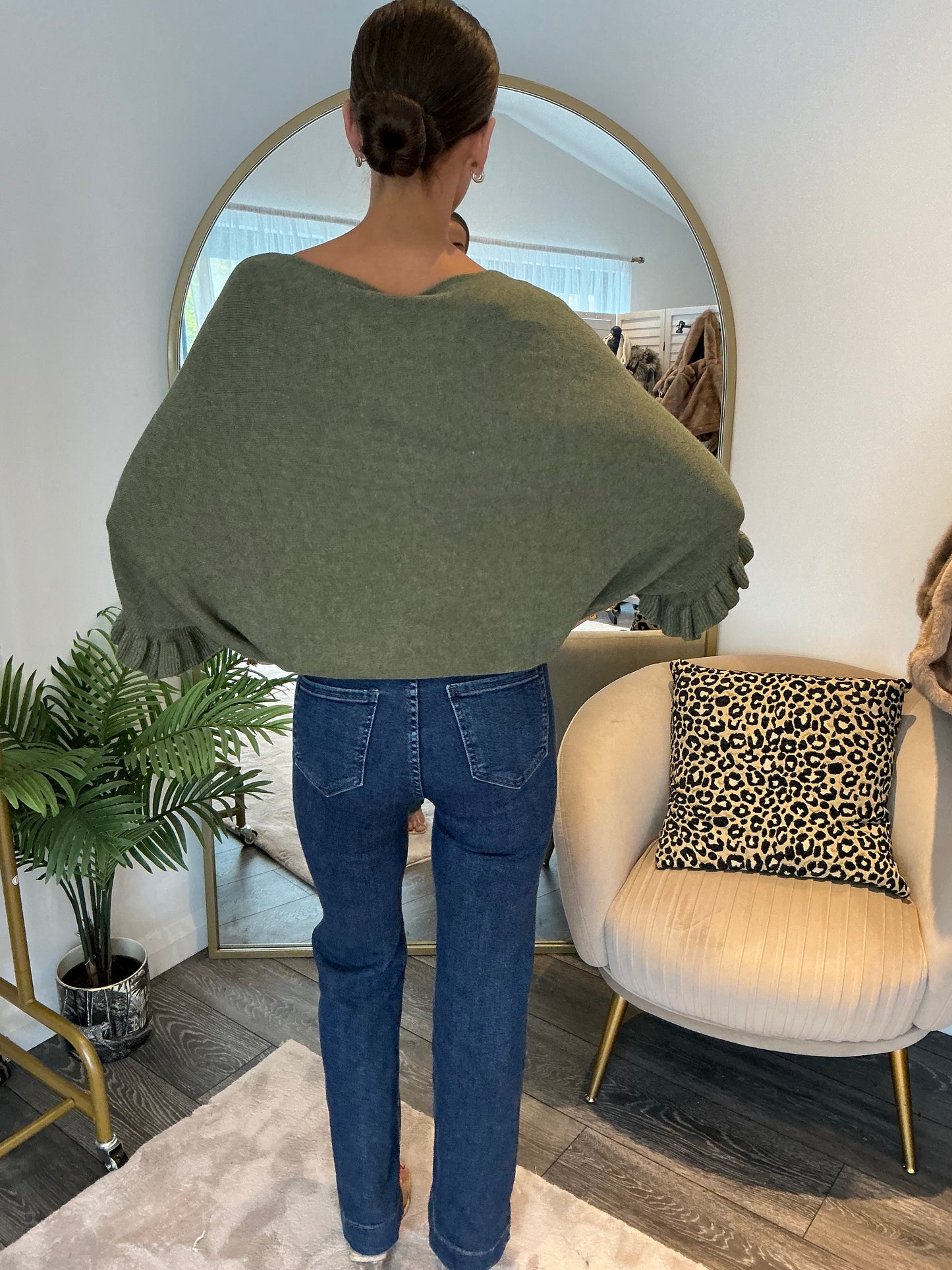 “Gabby” Frill Sleeve Jumper