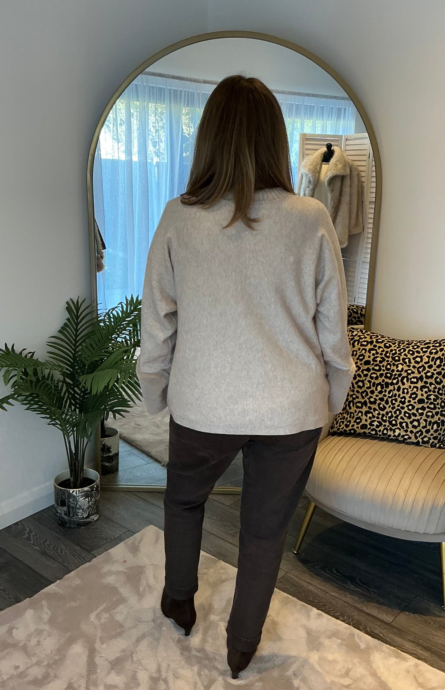 “Vixen” Faux Fur Cuff Jumper