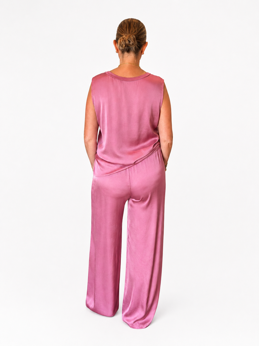 Pink Satin Coord