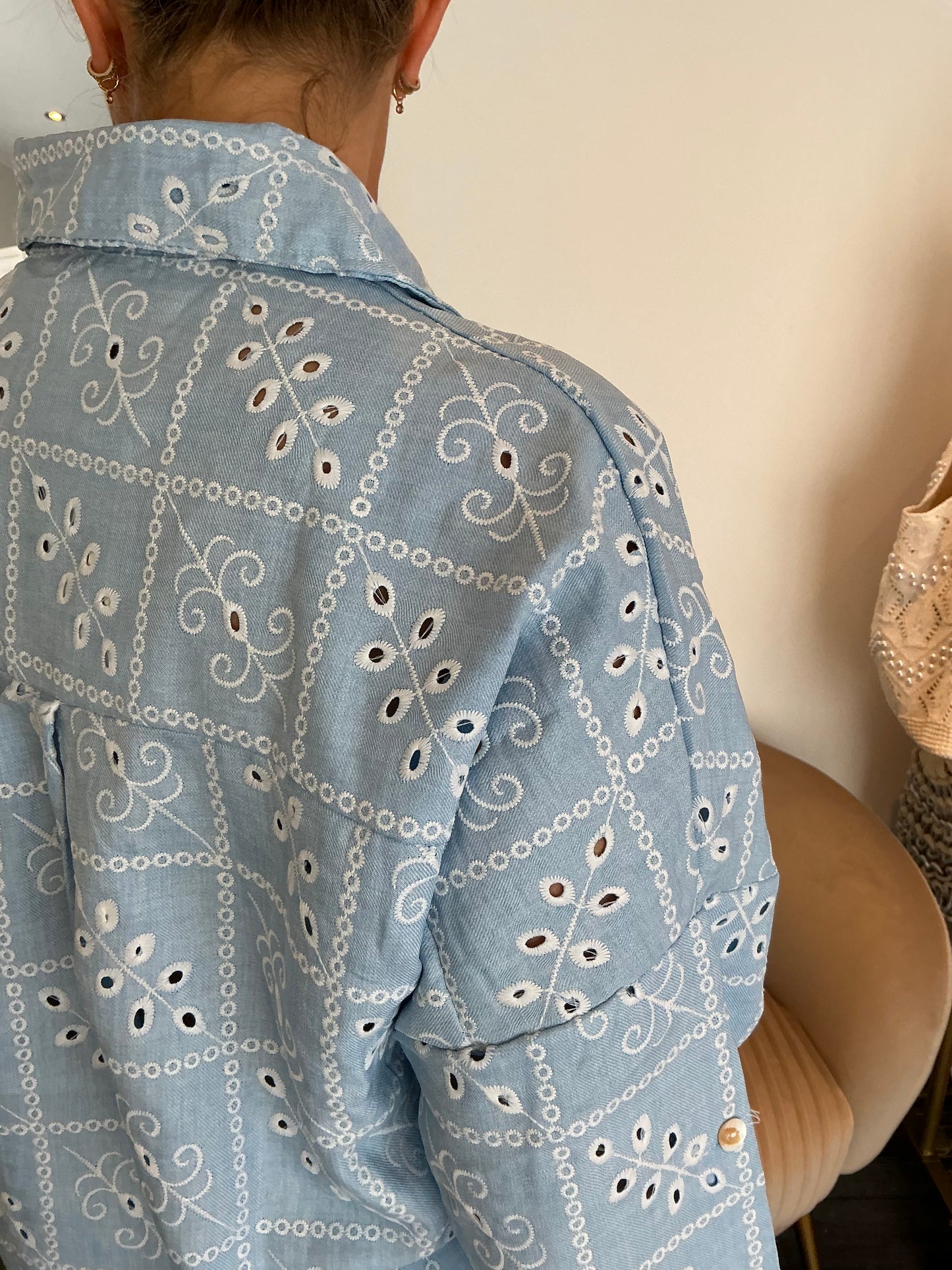 Pale Blue “Frankie” Tunic & Trouser Coord
