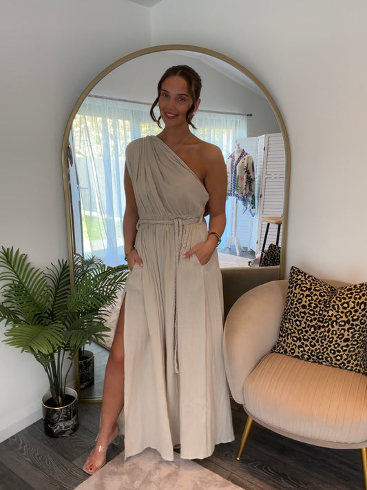 Stone Katerina One Shoulder Dress