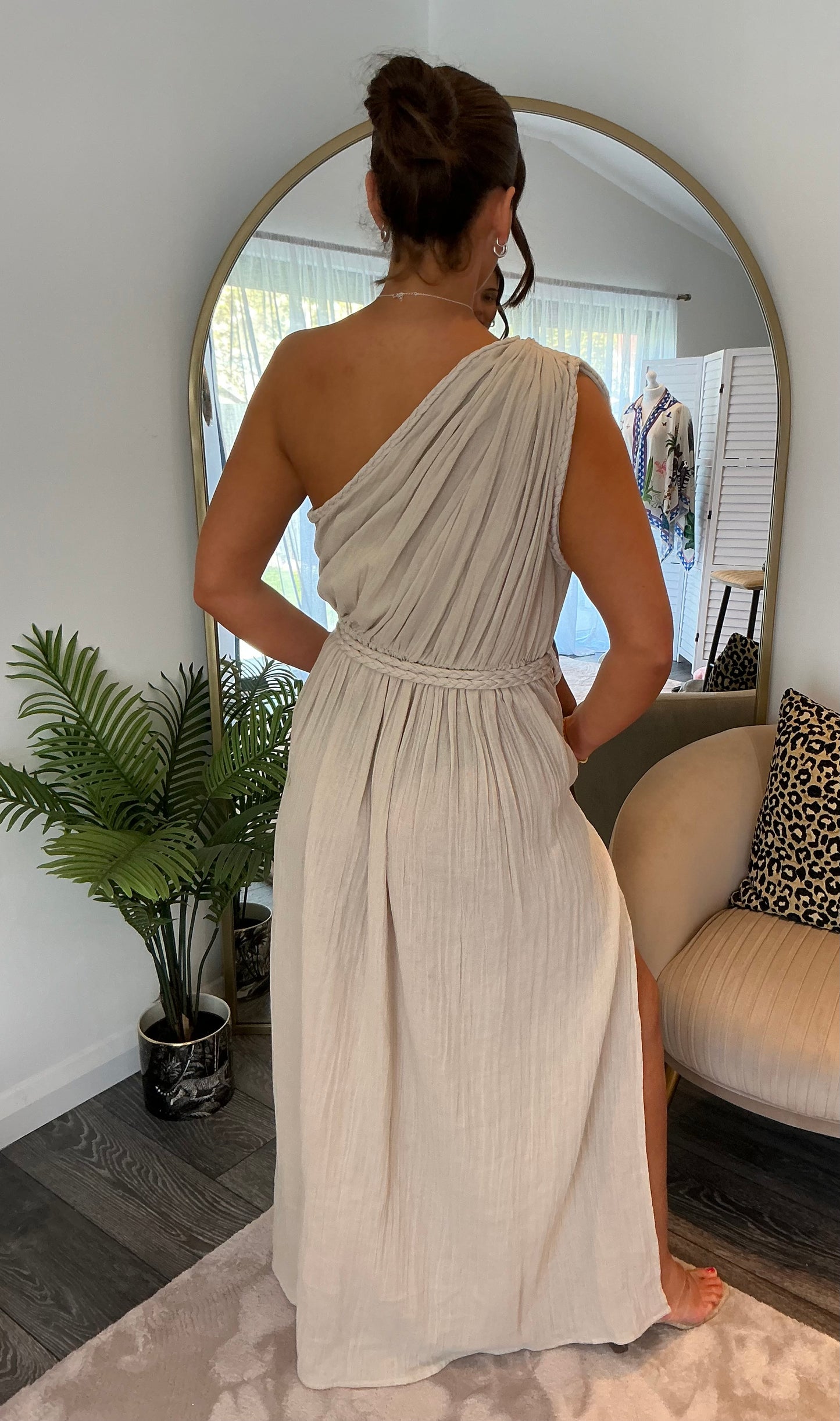 Stone Katerina One Shoulder Dress