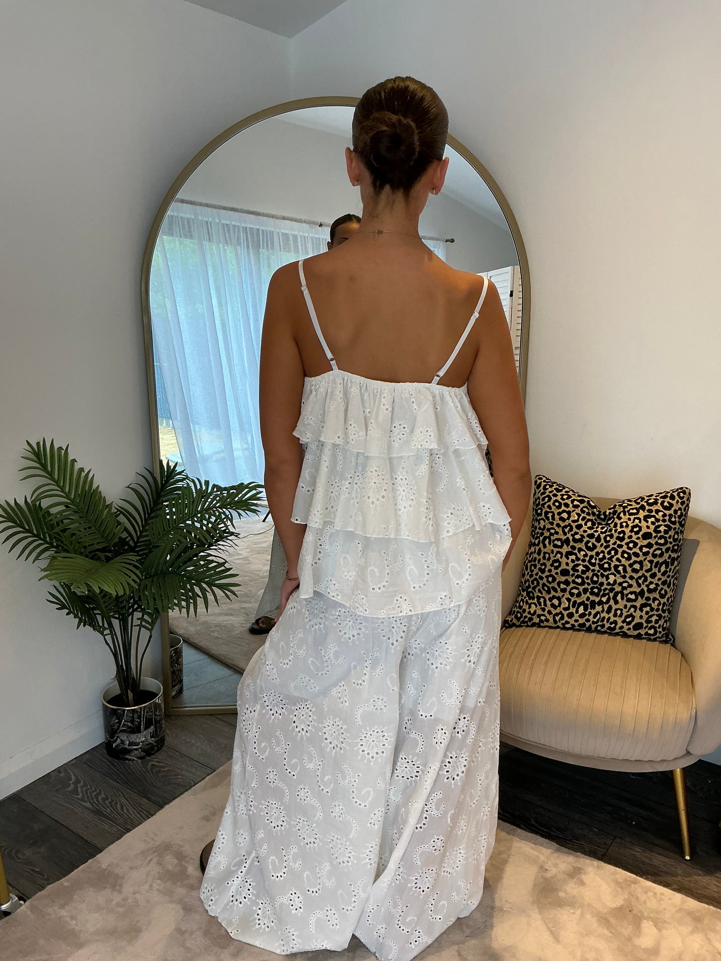 White “Annabelle” Broderie Anglaise Coord