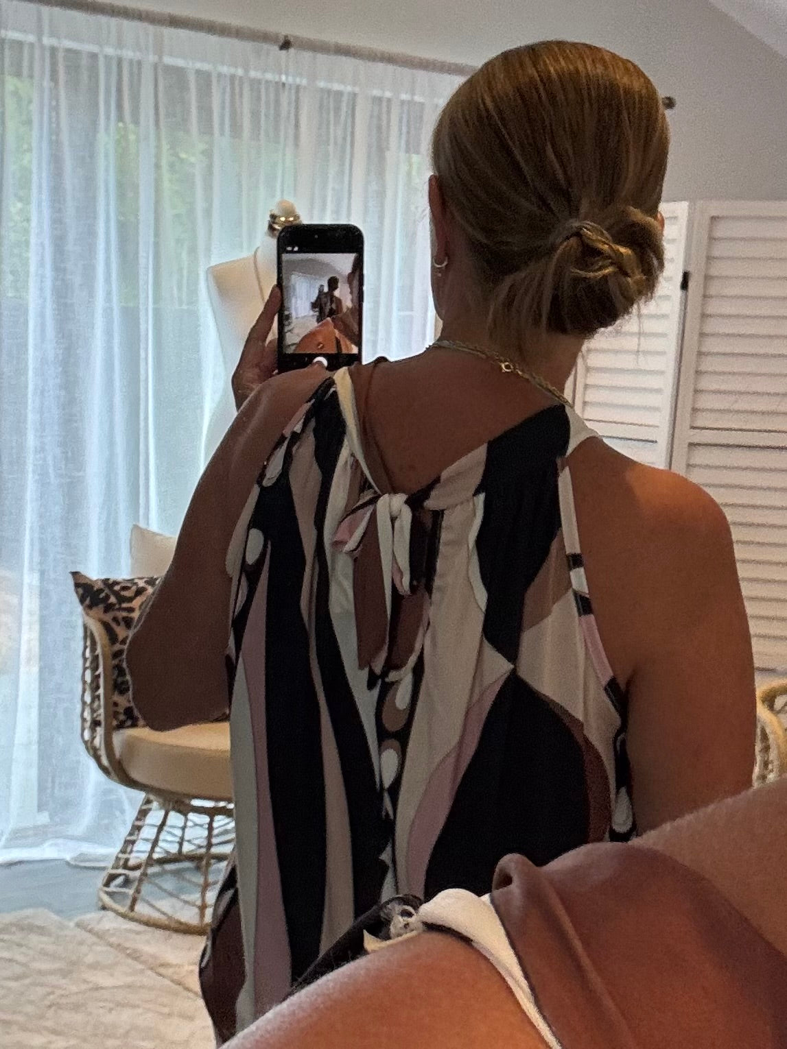 Brown Slinky Jersey Print Coord