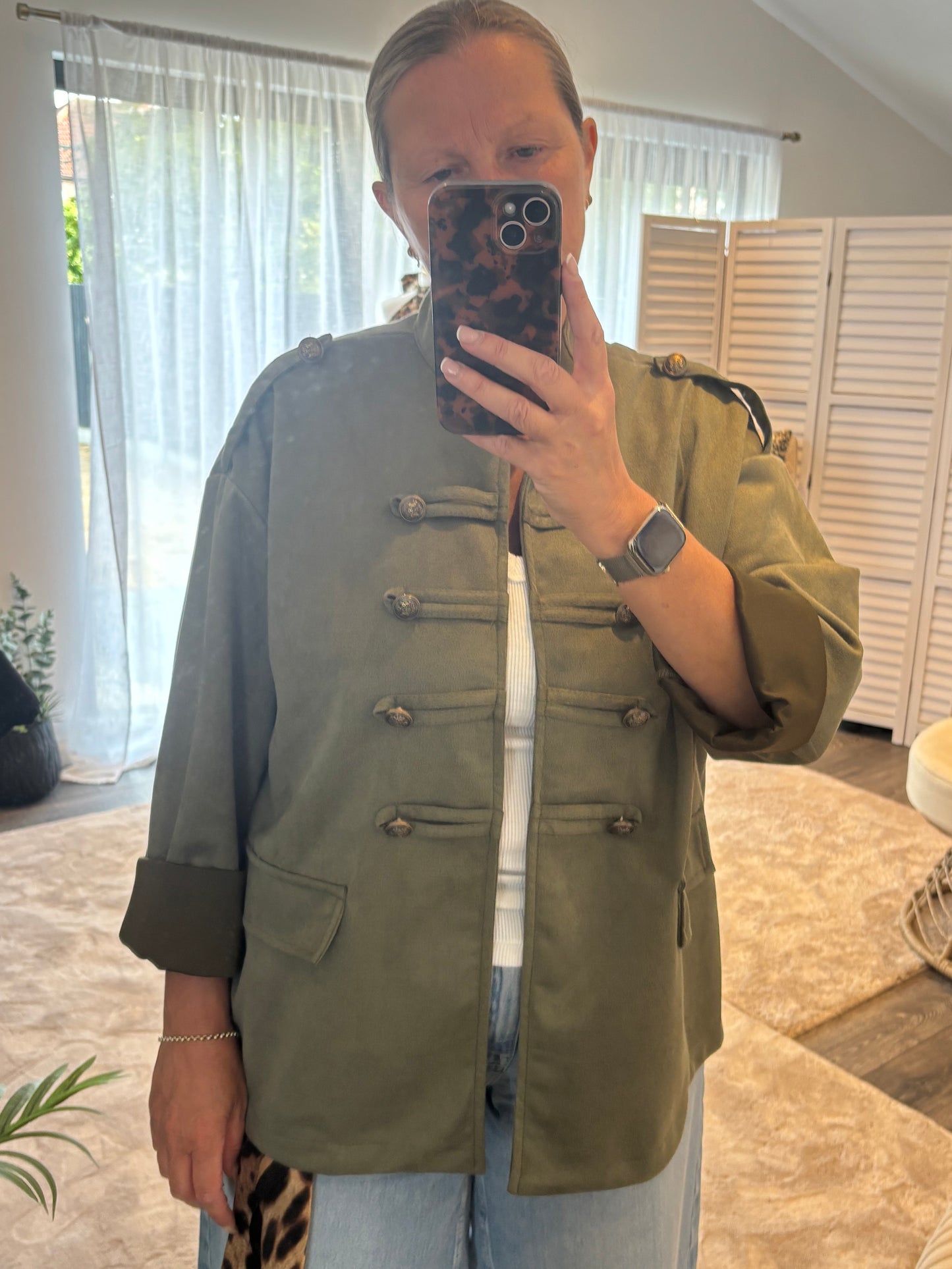 Khaki “Dayna” Drummer Boy Jacket