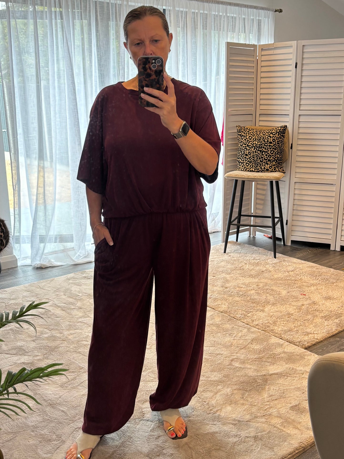 “Alicia” Jersey Top & Trouser Coord