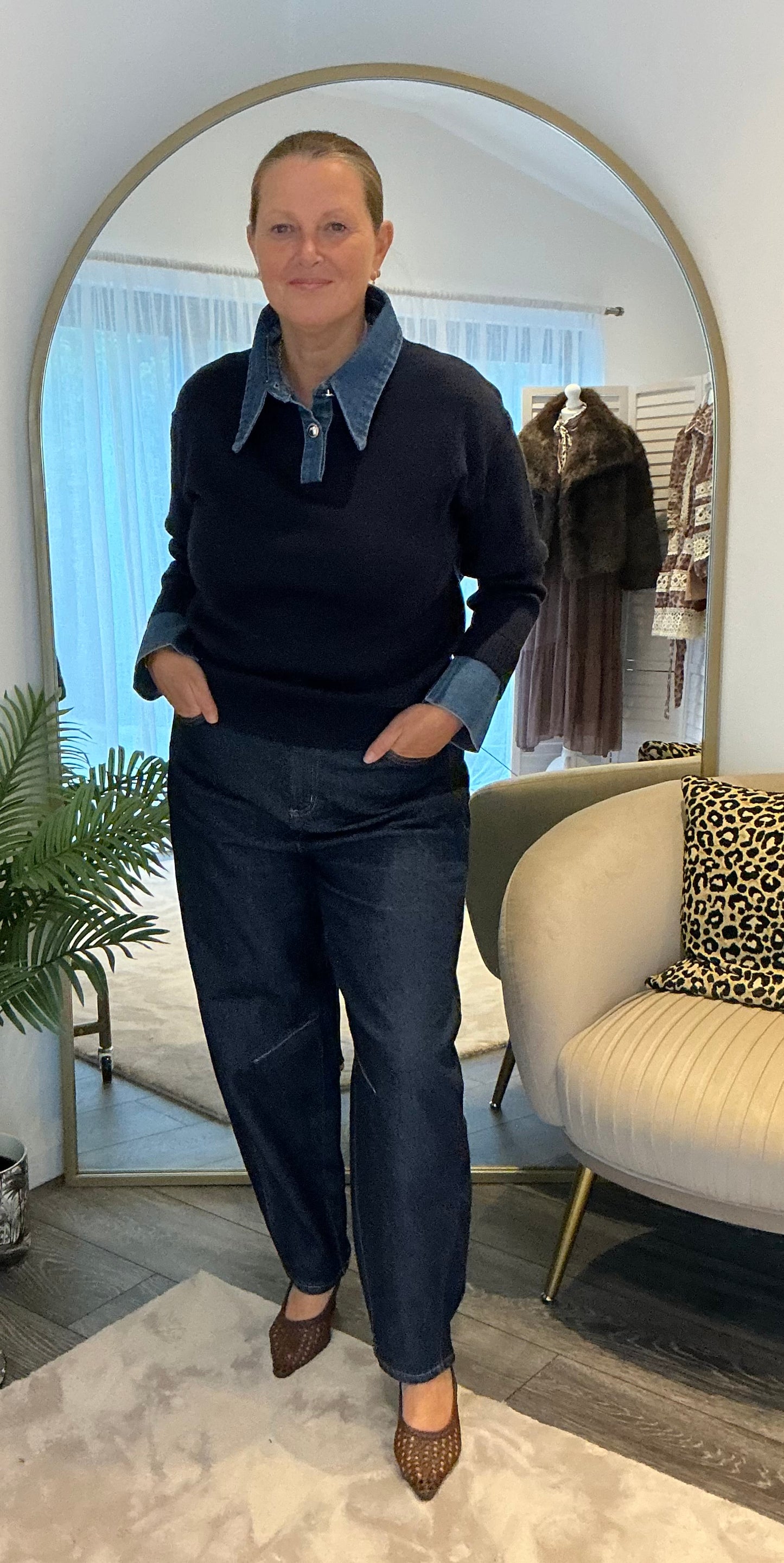 Navy “Skye” 2 in 1 Jumper