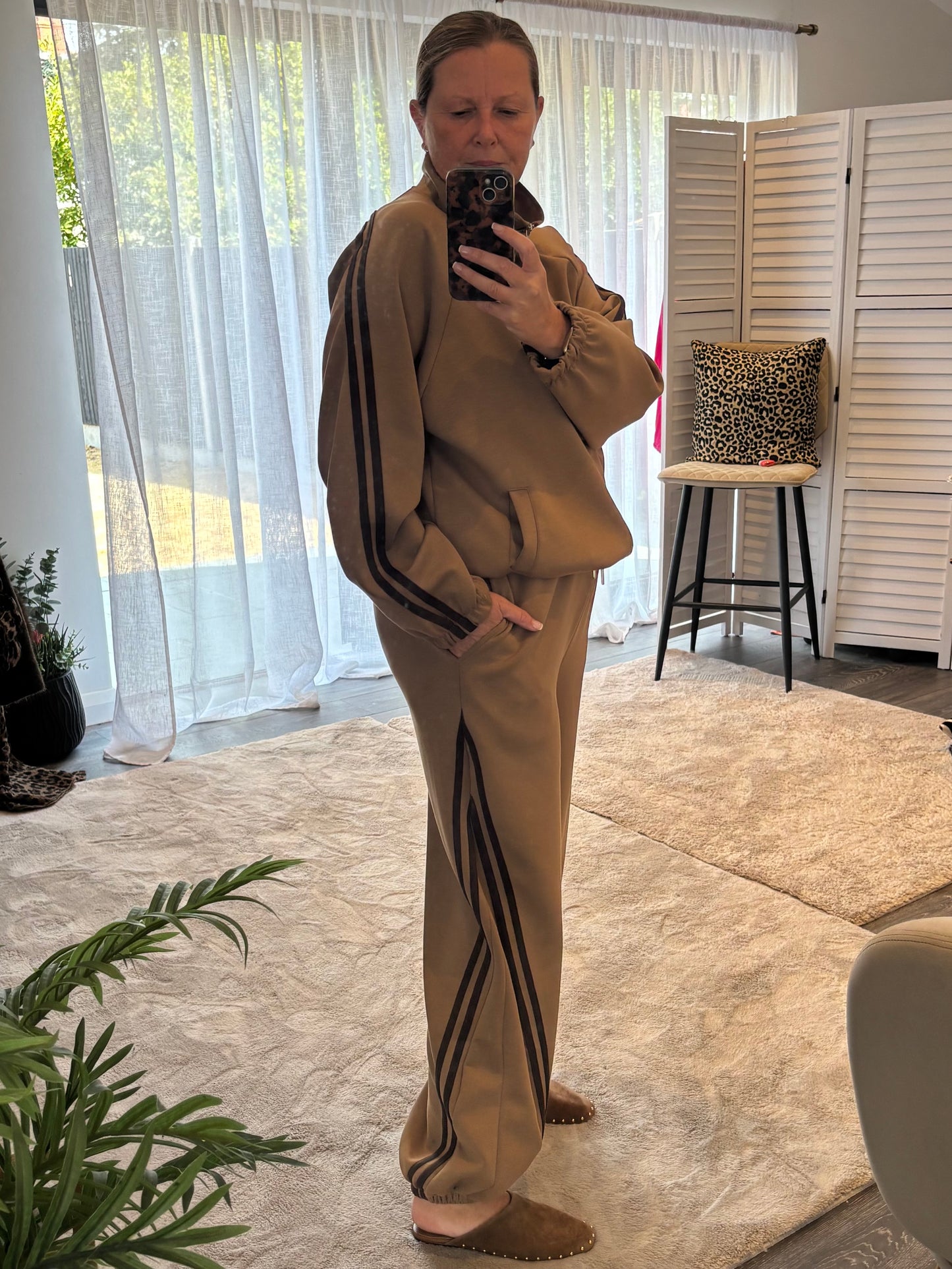 Camel “Alana” Athleisure Set