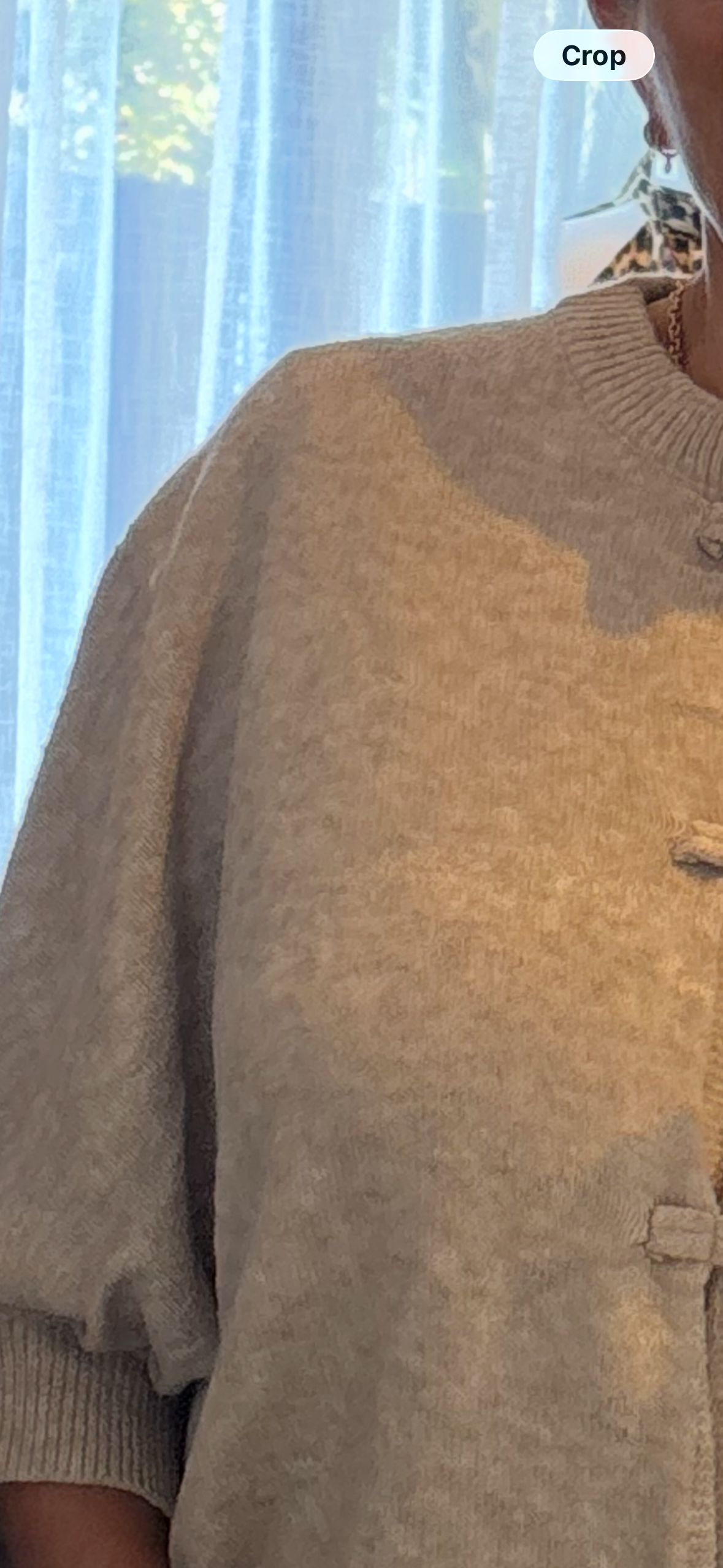 Beige Batwing Cardigan