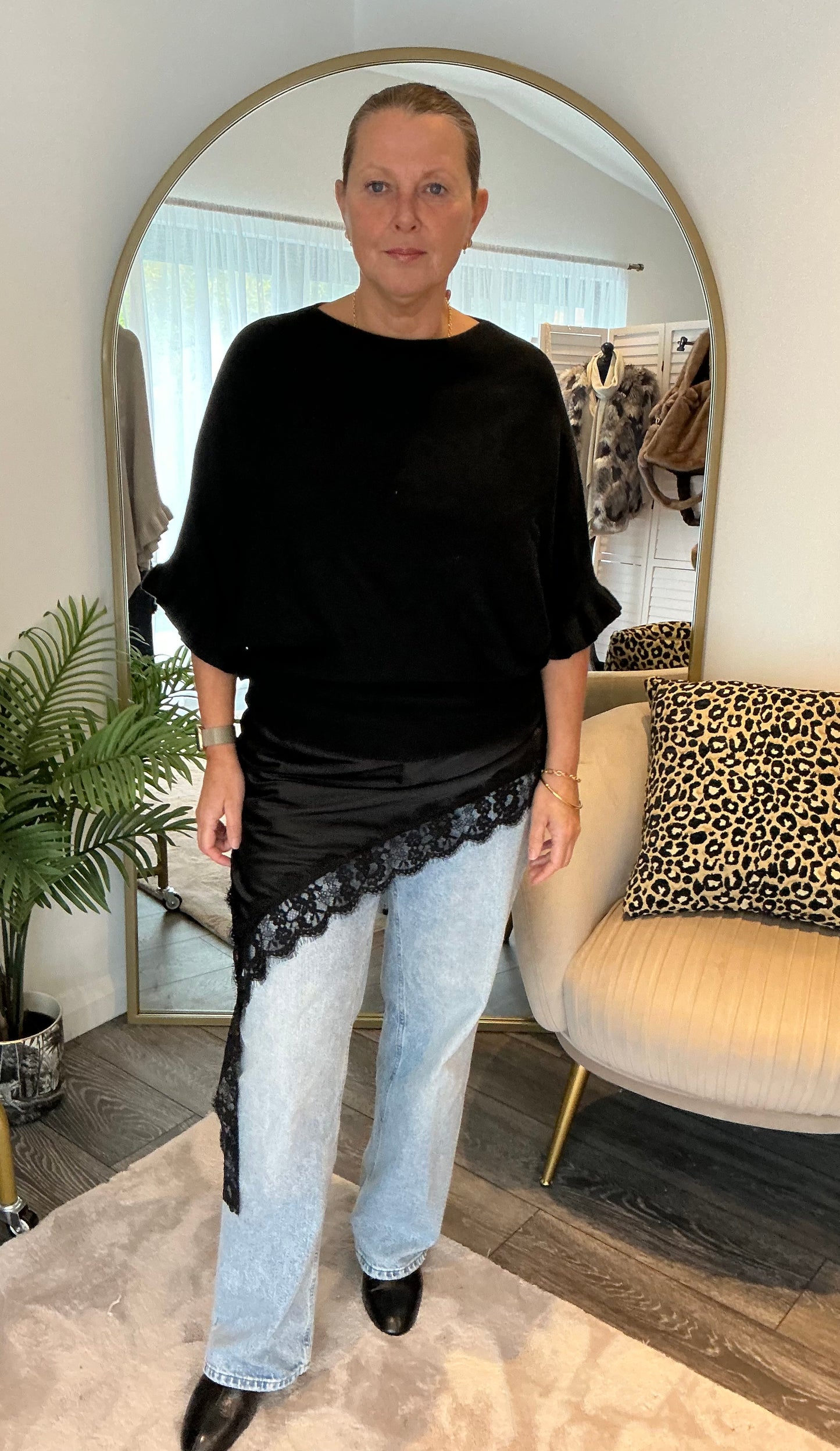 “Gabby” Frill Sleeve Jumper