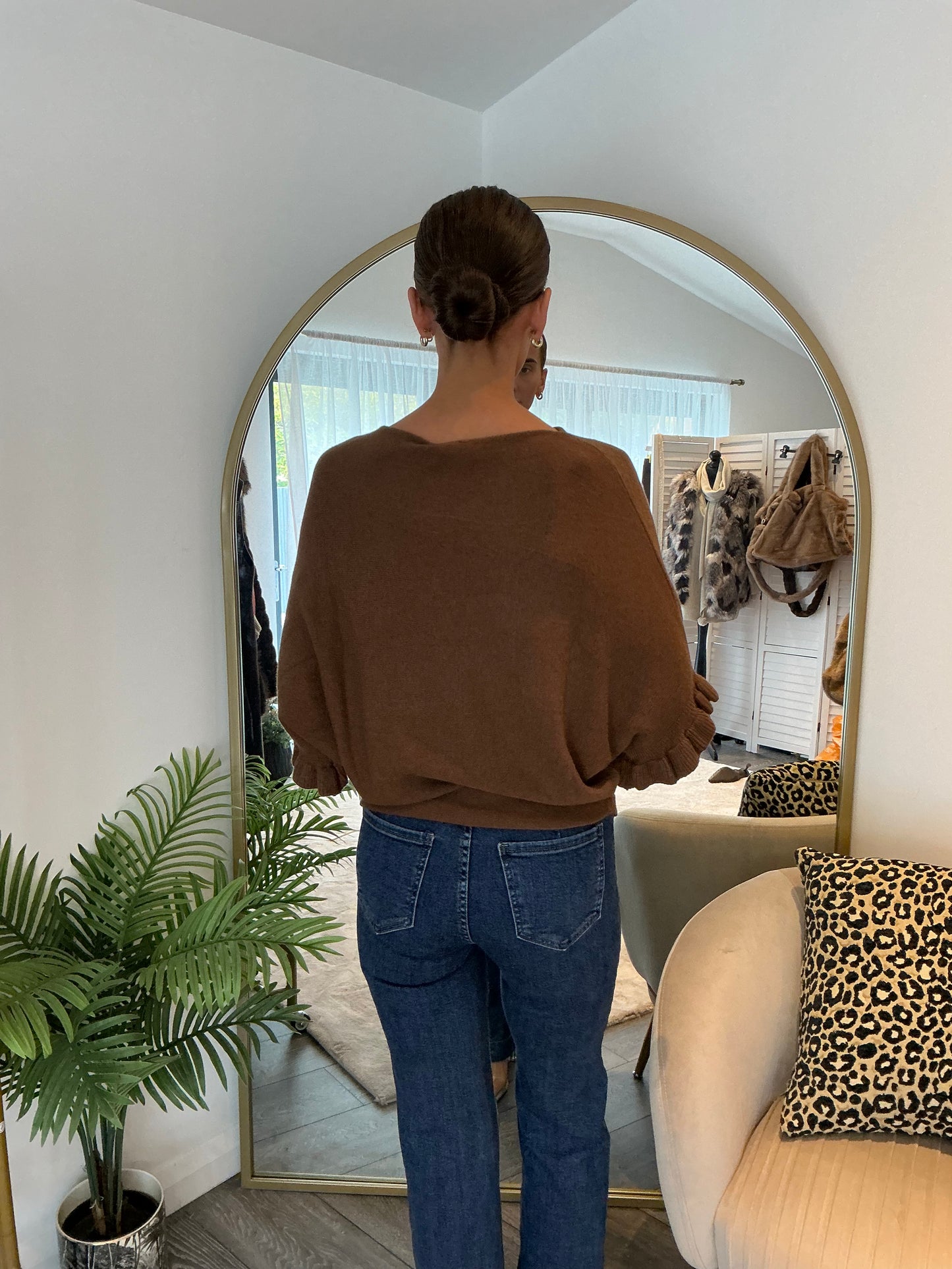 “Gabby” Frill Sleeve Jumper