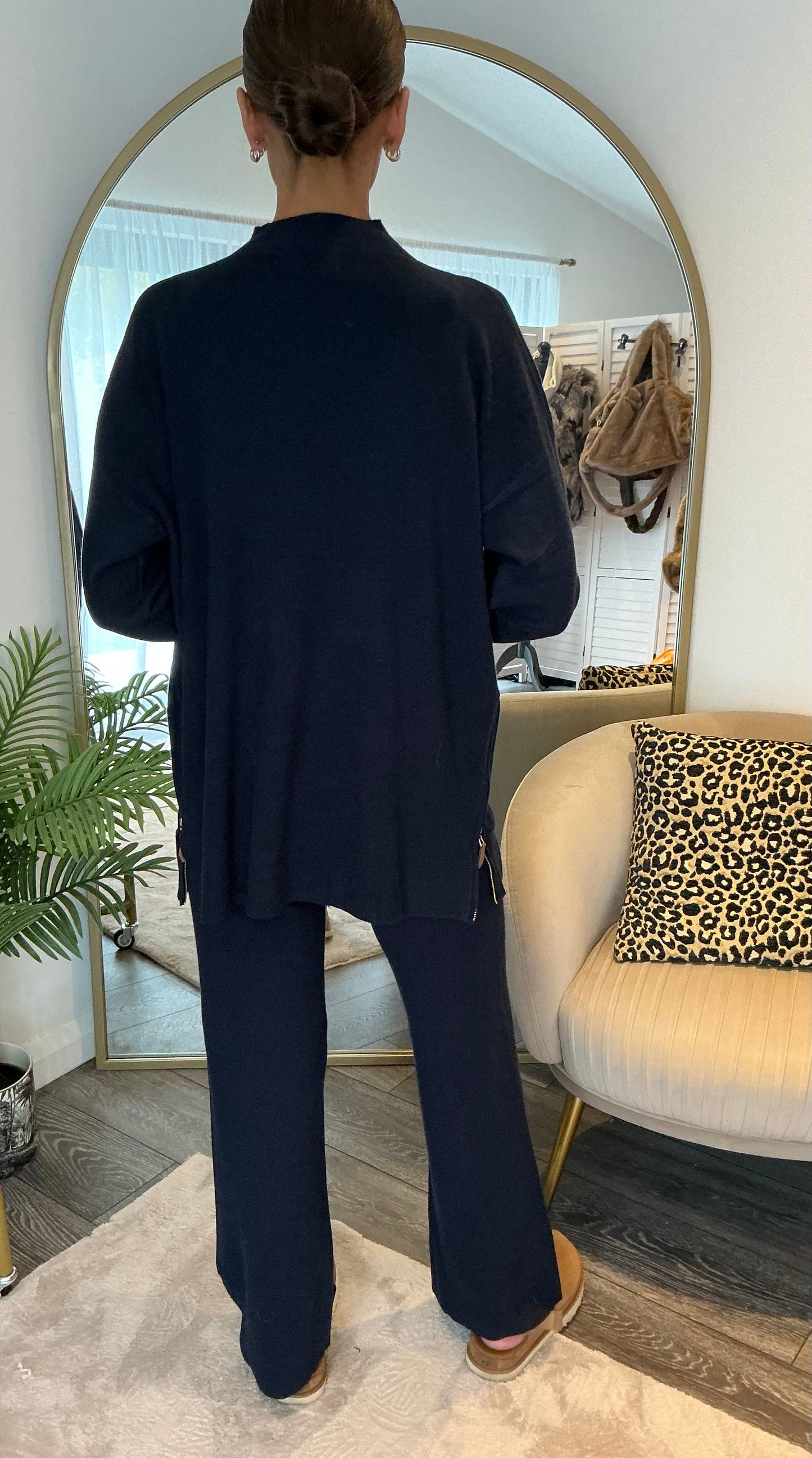 “Harriett” Zip Side Knitted Coord