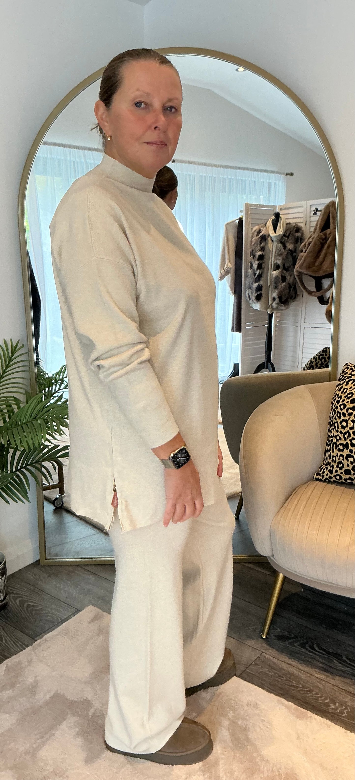 “Harriett” Zip Side Knitted Coord