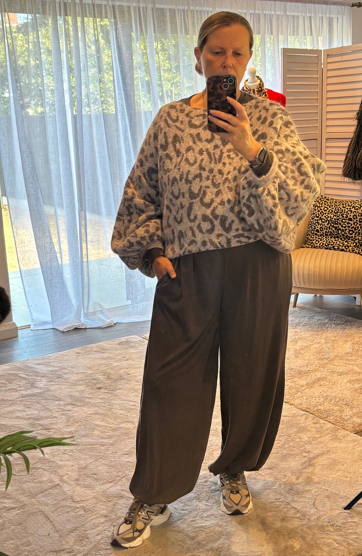 Animal Balloon Sleeve Jumper