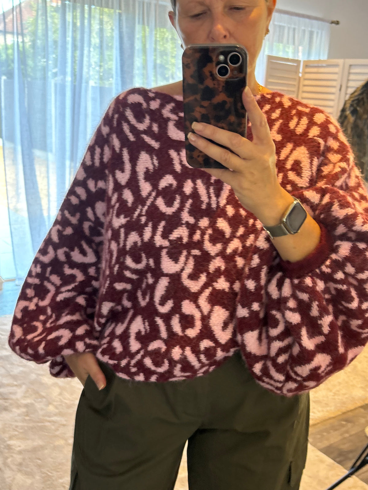 Animal Balloon Sleeve Jumper