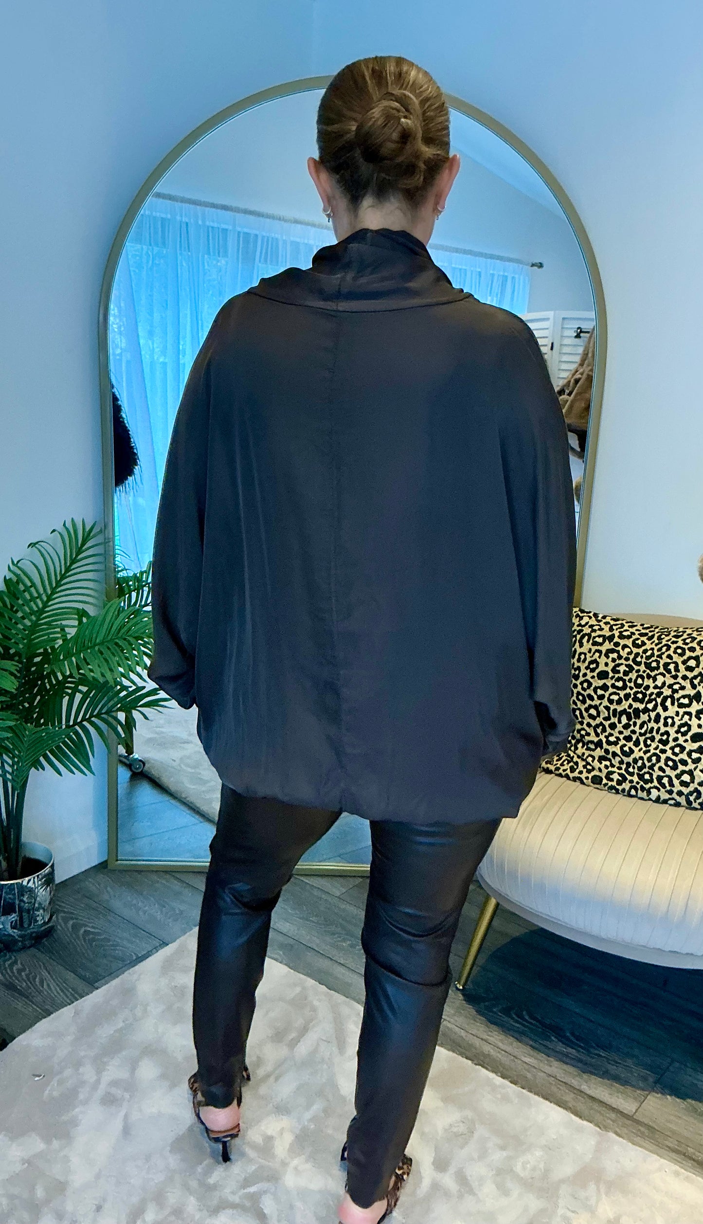 Cowl Neck Oversize Top