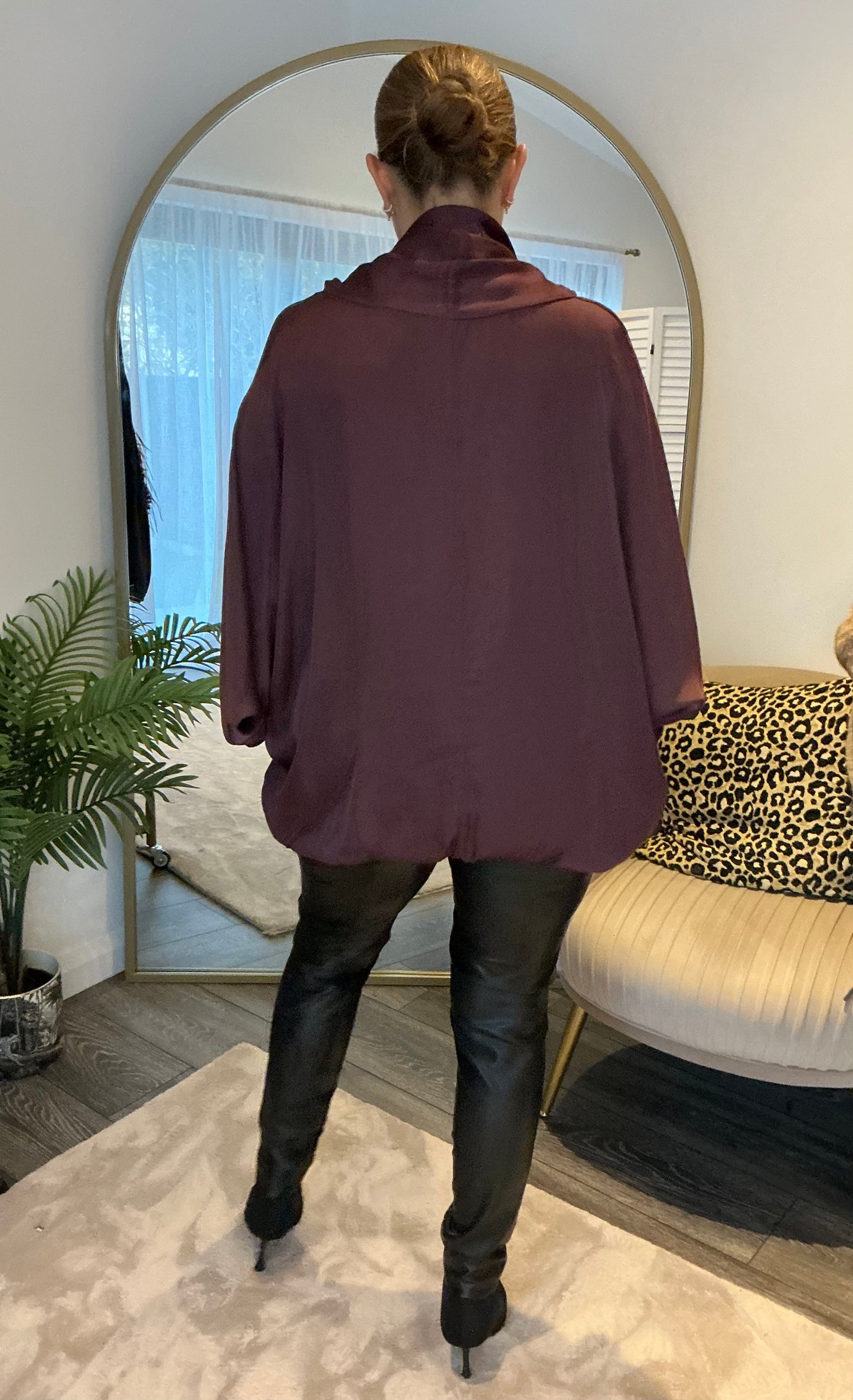 Cowl Neck Oversize Top