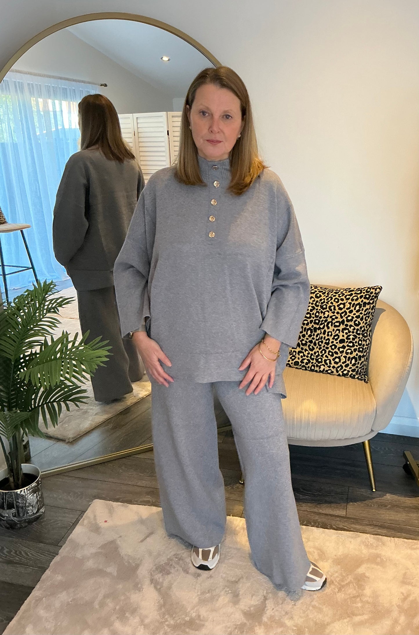 Boxy Knitted Jumper & Trouser Coord