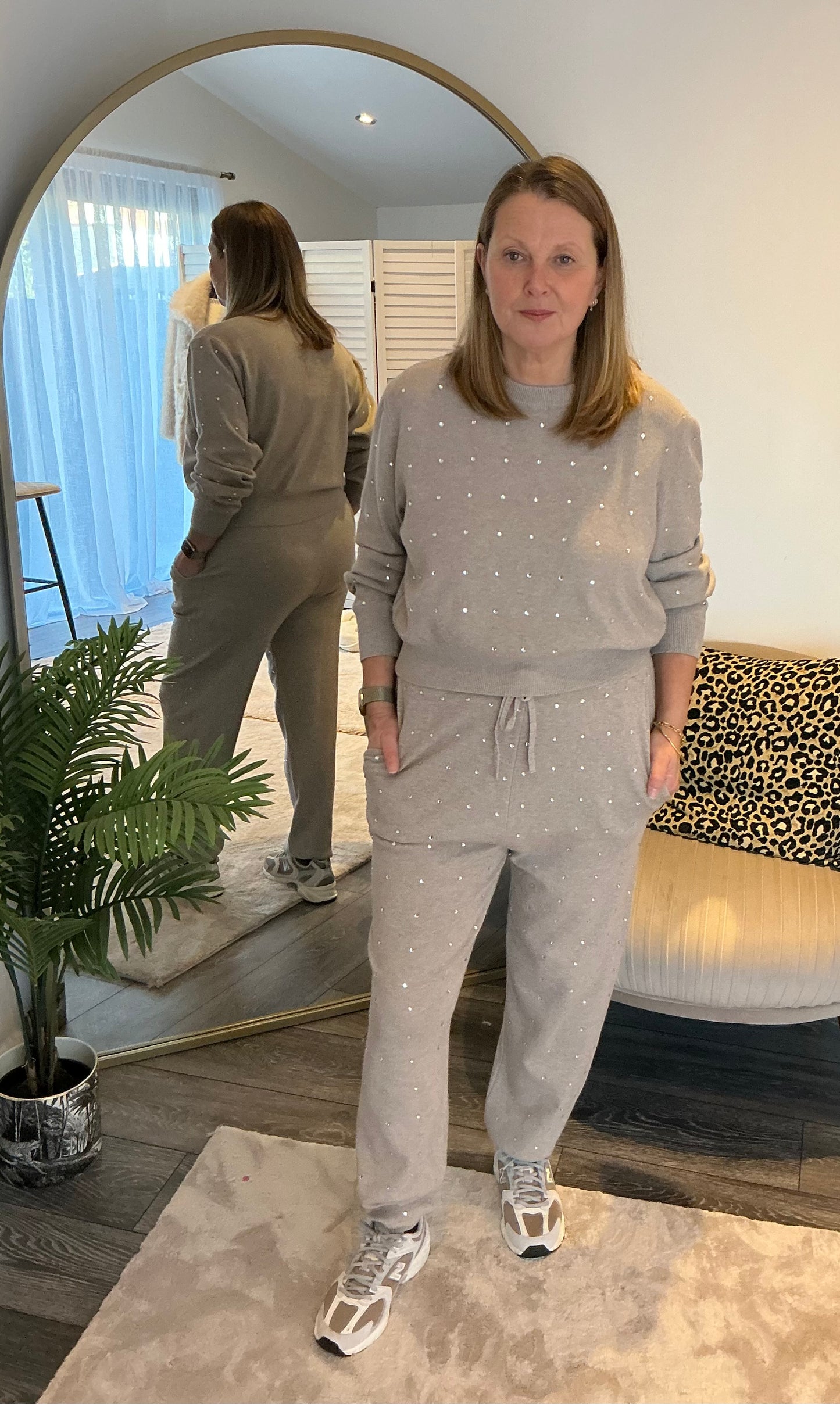 Diamanté Embellished Knitted Coord