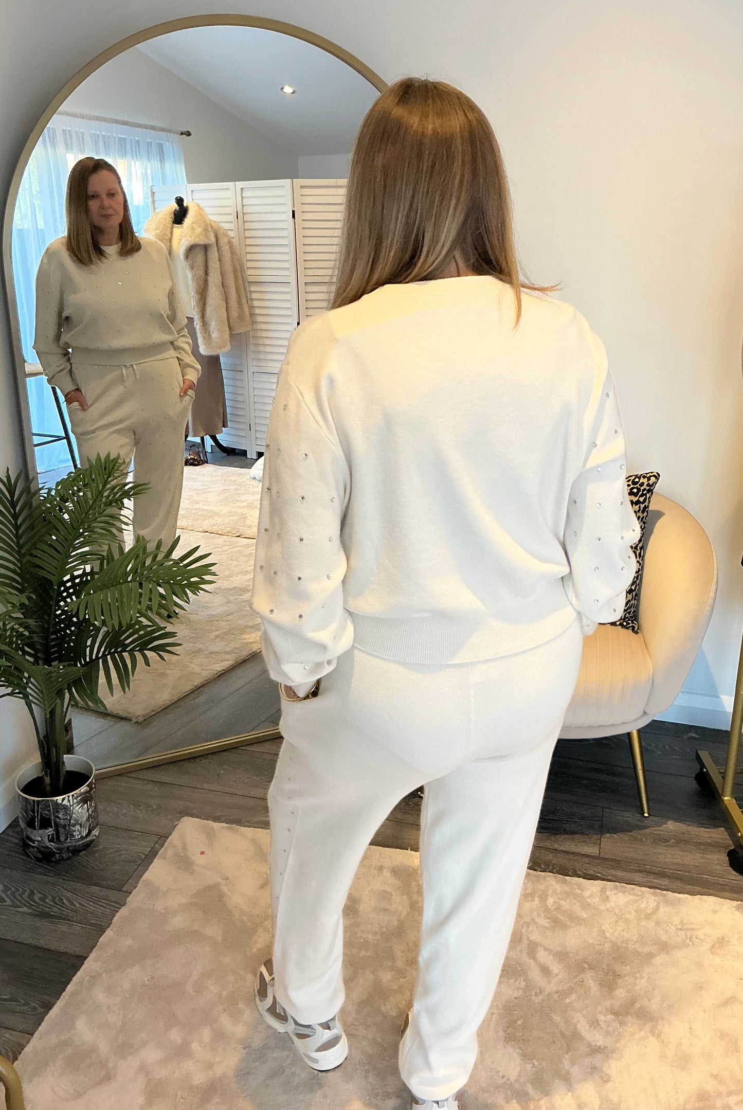 Diamanté Embellished Knitted Coord