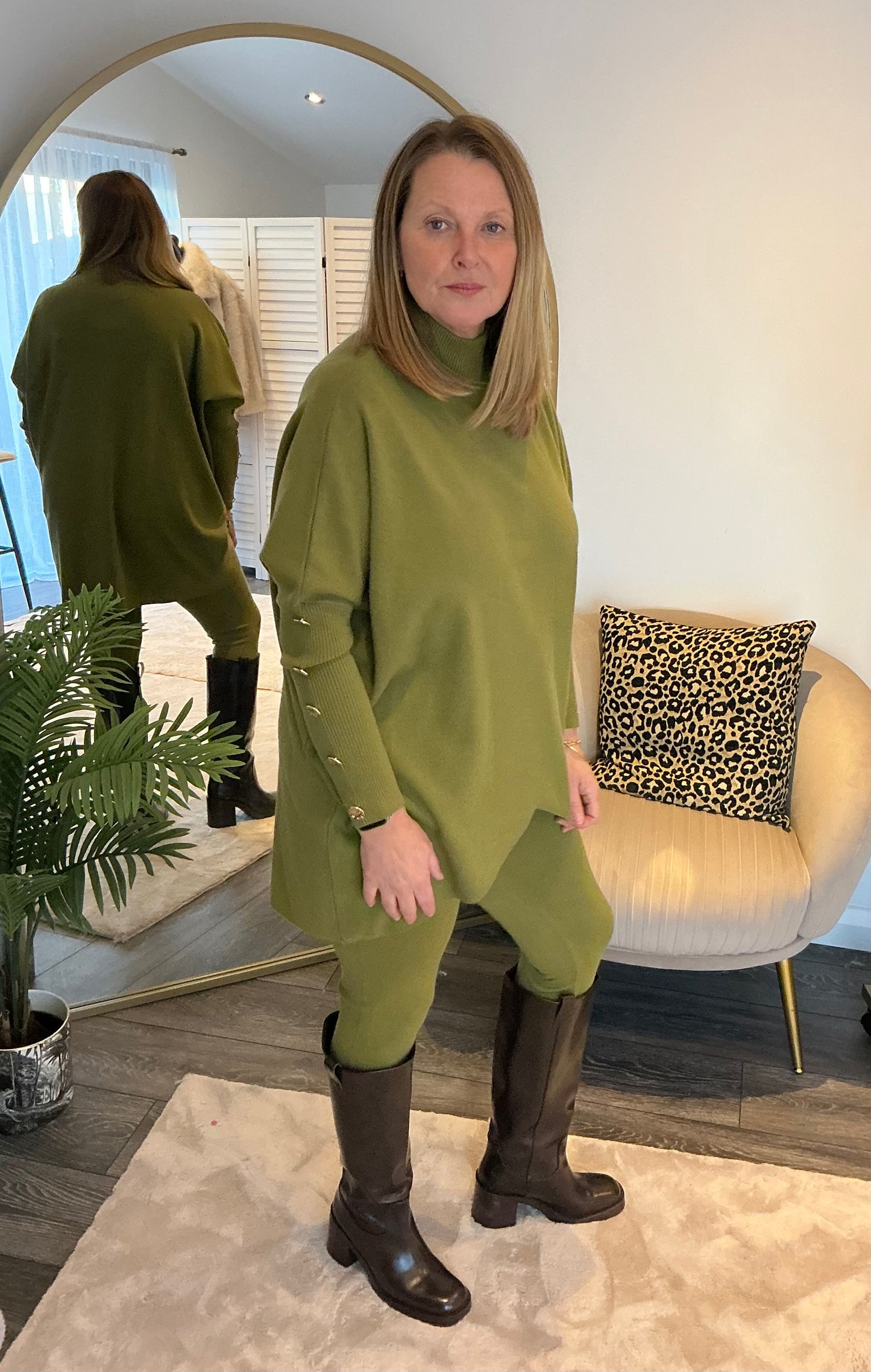 “AJ” Knitted Tunic & Legging Coord