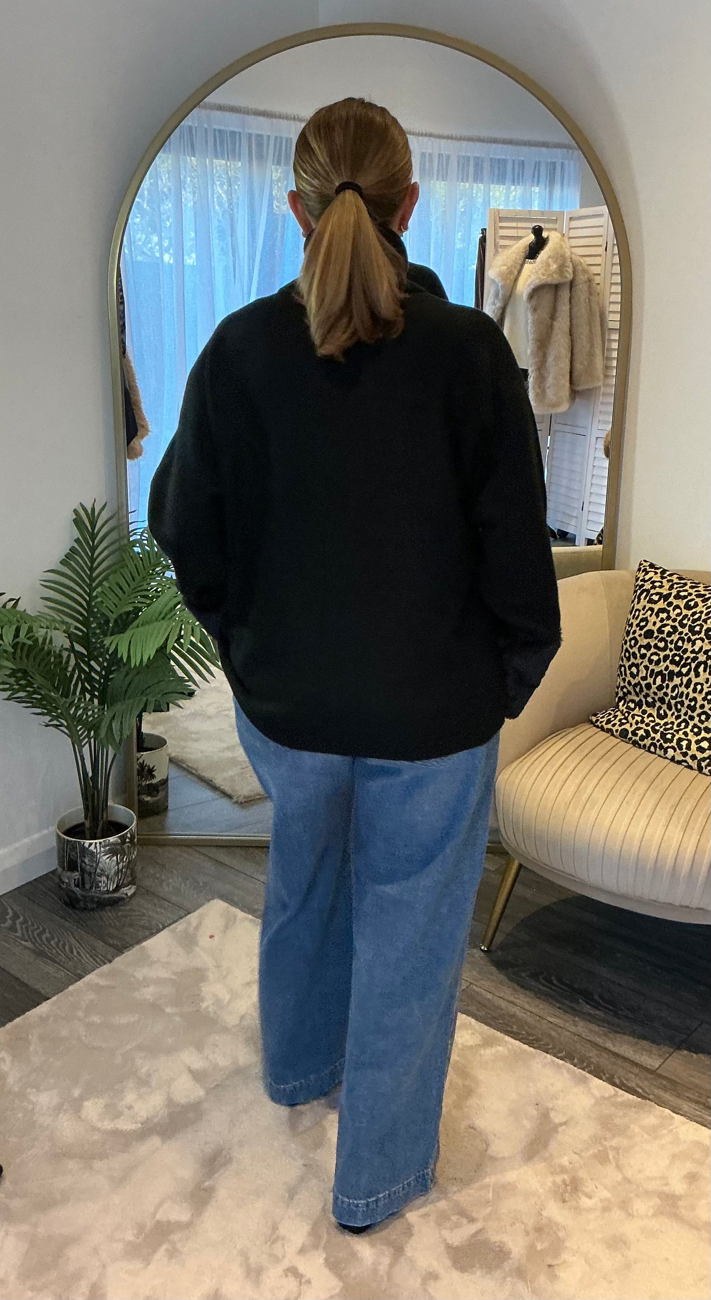 “Vixen” Faux Fur Cuff Jumper