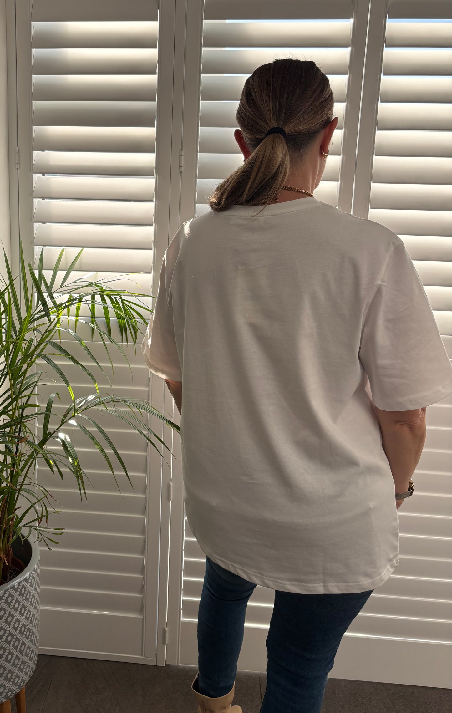 White “Slow Down” Tshirt