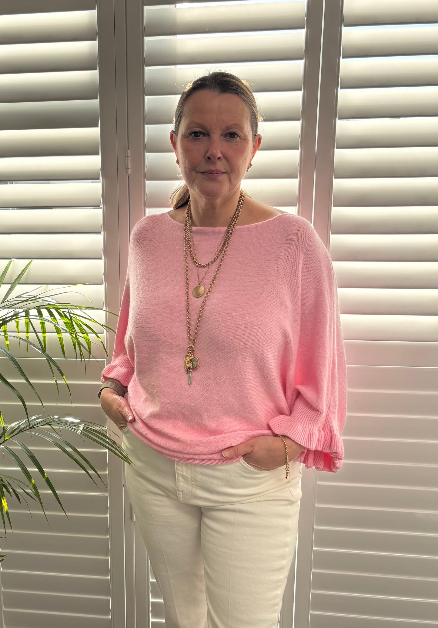 “Gabby” Frill Sleeve Jumper