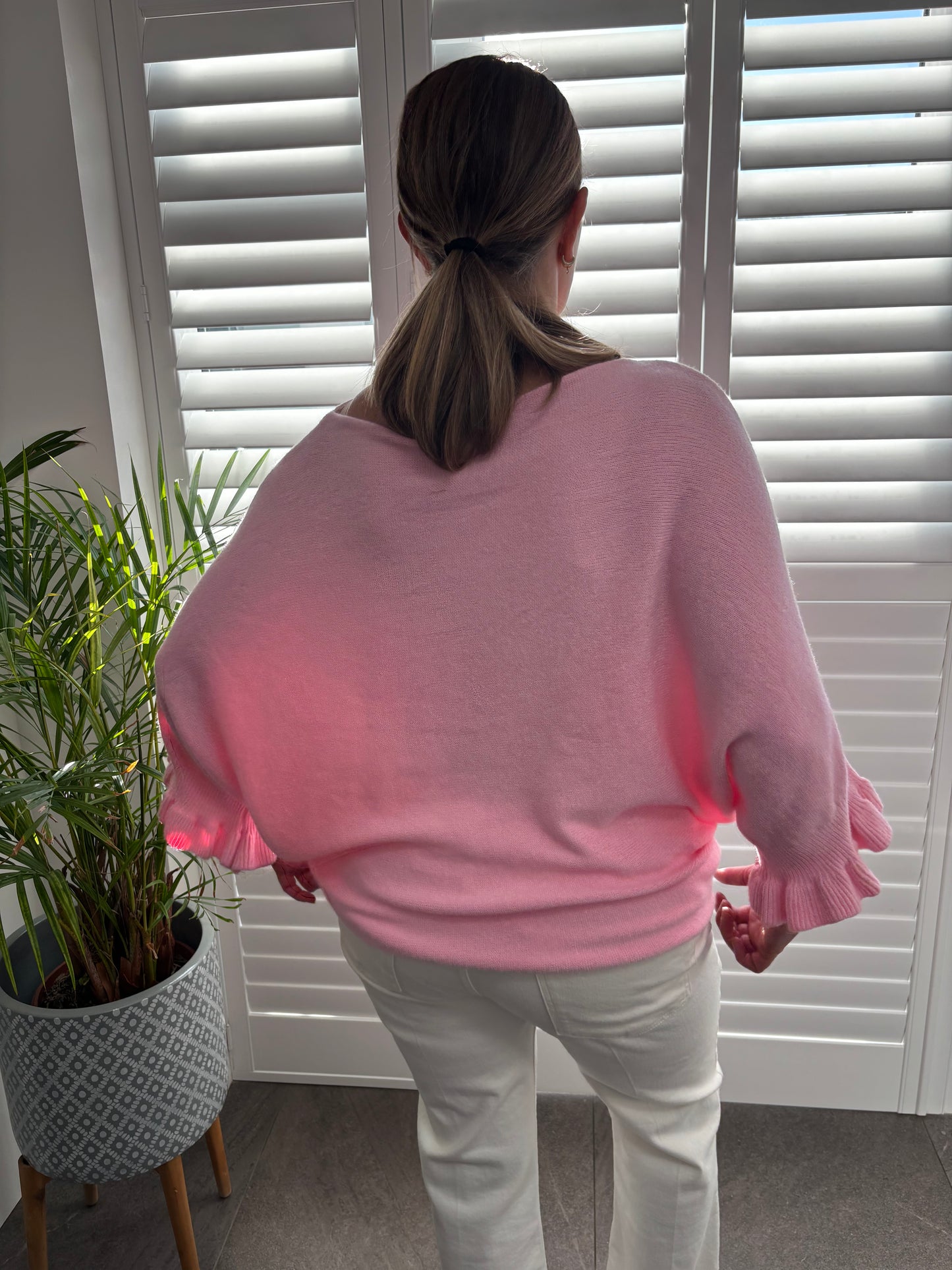 “Gabby” Frill Sleeve Jumper