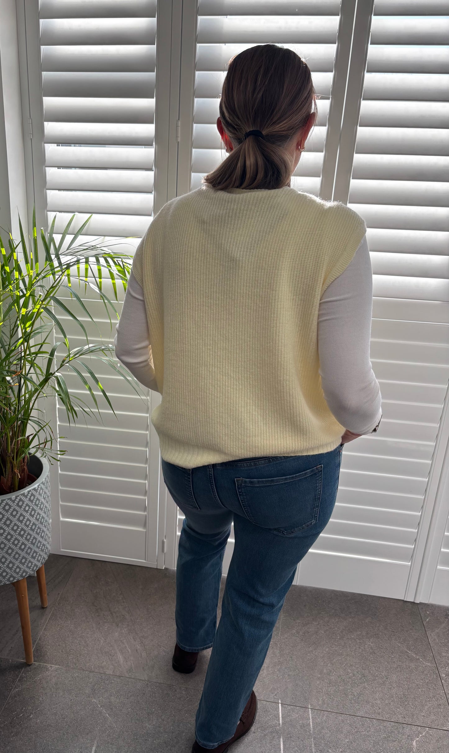 Lemon “Marnie” Knitted Waistcoat