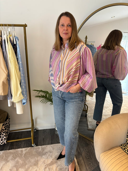 Purple/Blue  Cutabout Stripe Shirt